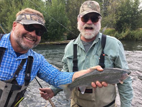 Jason and Don with rainbow